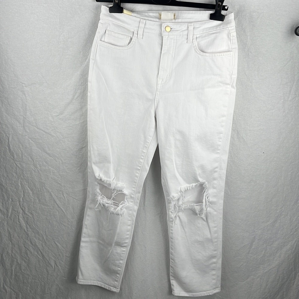 L’Agence 30 Audrina white distressed - Picture 3 of 9